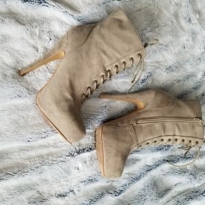 Combat heel Boots